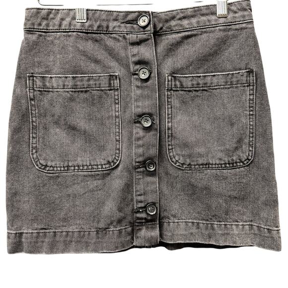 Free People Dresses & Skirts - Free People Skirt Womens 27 Super High Rise DON'T GET ME WRONG Faded Black Denim